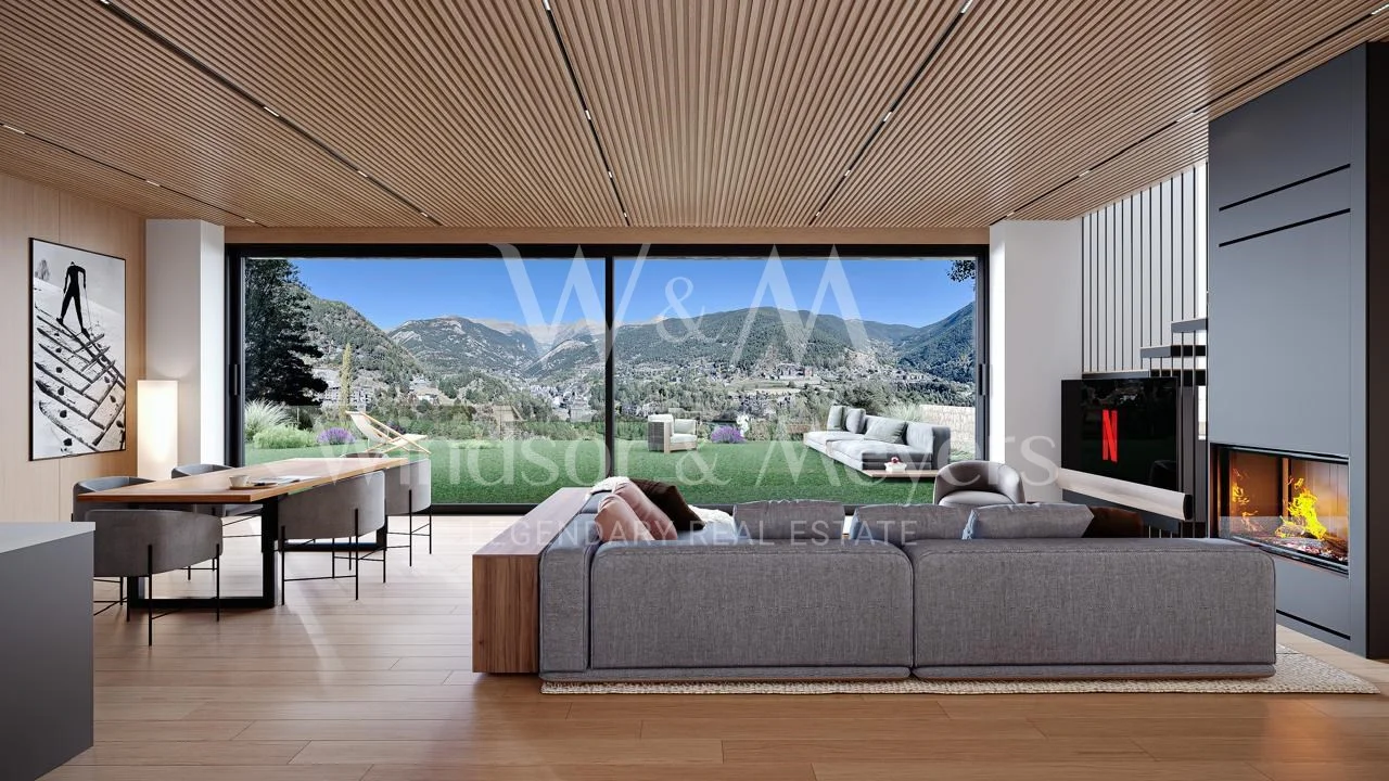 New-build townhouse with mountain views