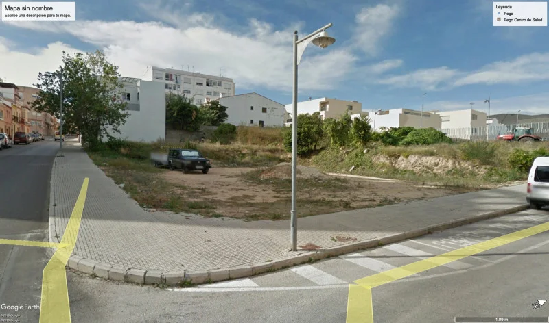 Parcela urbana en Pego con 10.013 m² edificables