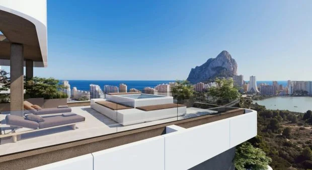 Ático en Calpe con vistas al mar