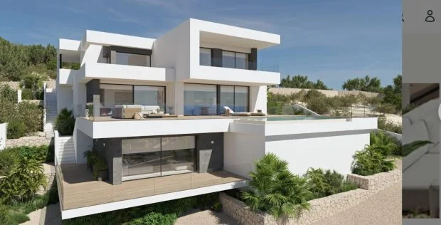 New sea-view villa, six bedrooms