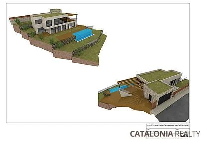 Parcela con proyecto y vistas al mar