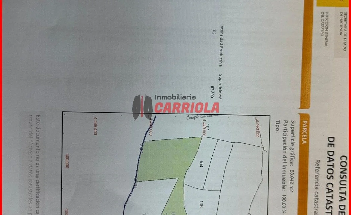 Gran terreno urbanizable en Méntrida, 68.000 m²