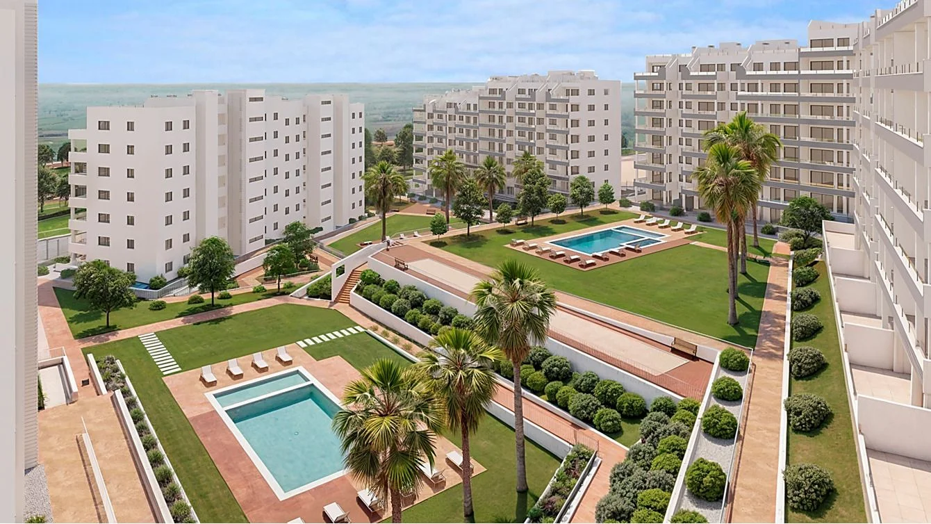 Apartamento de obra nueva con piscina