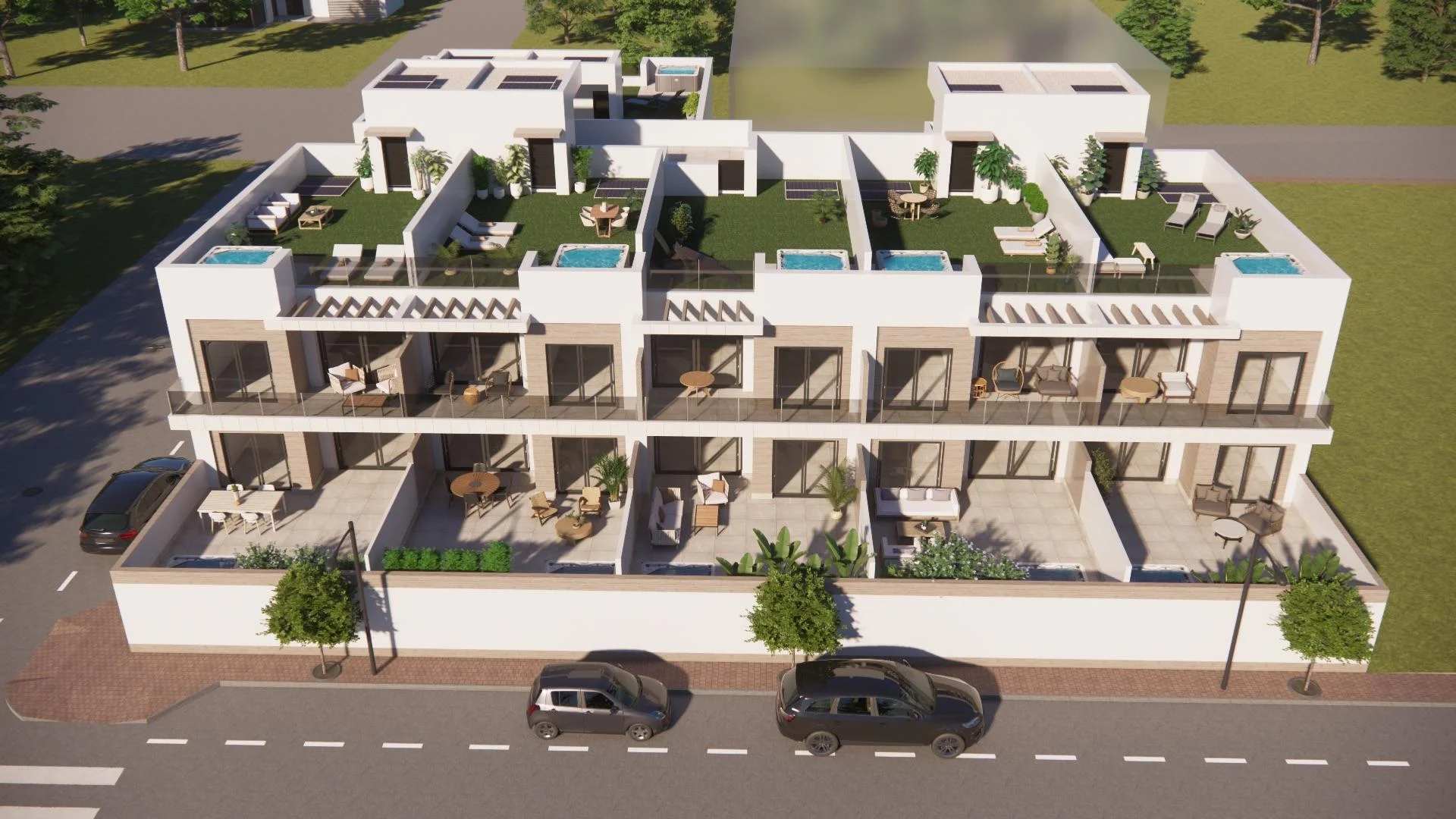 Bungalow nuevo en Rojales con solárium