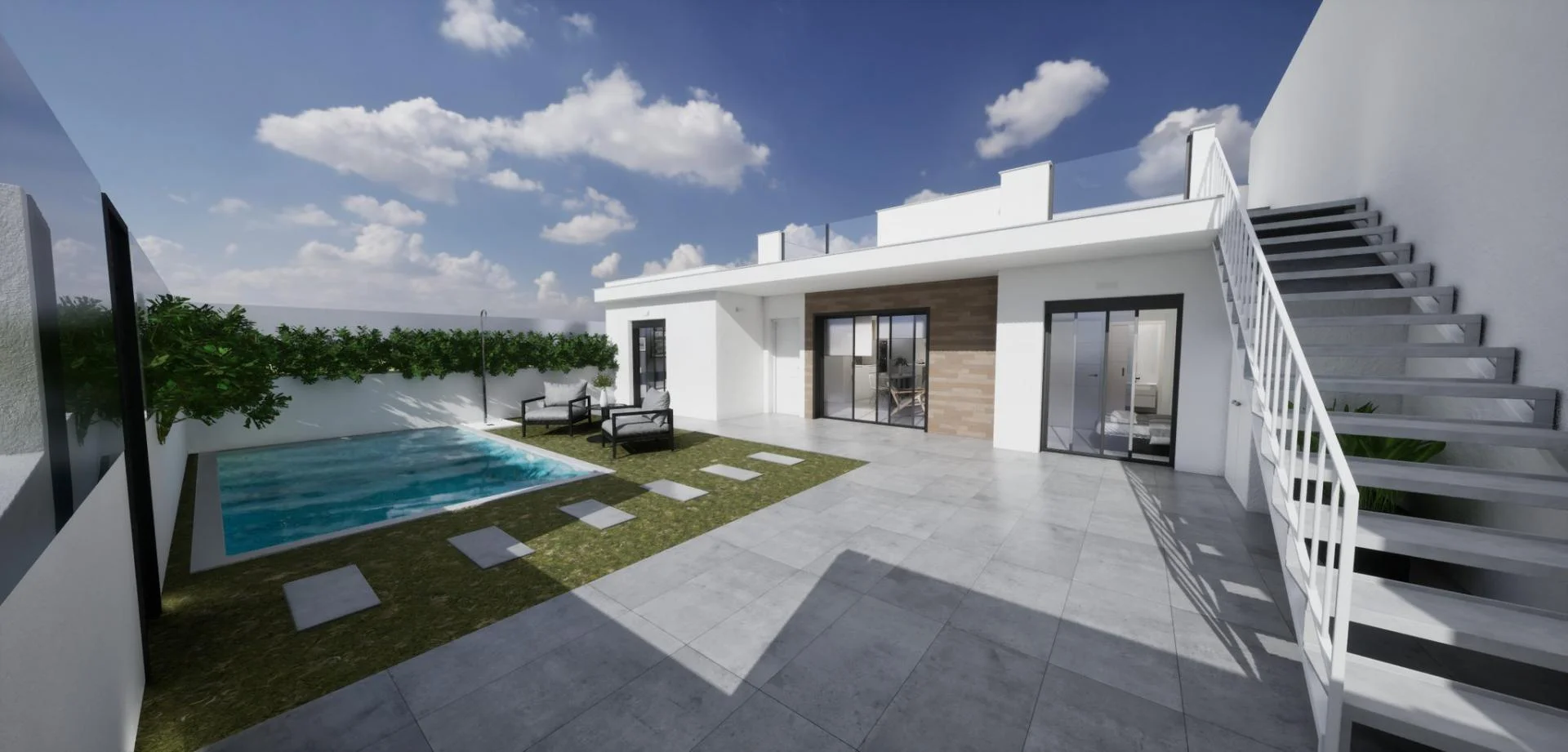 Villa nueva con piscina privada