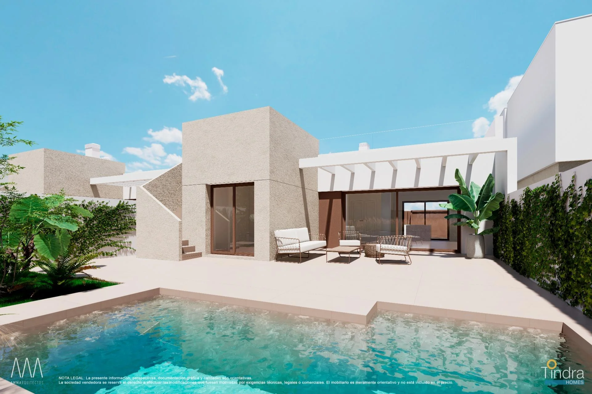 Villa de obra nueva junto al Serena Golf, 3 dormitorios
