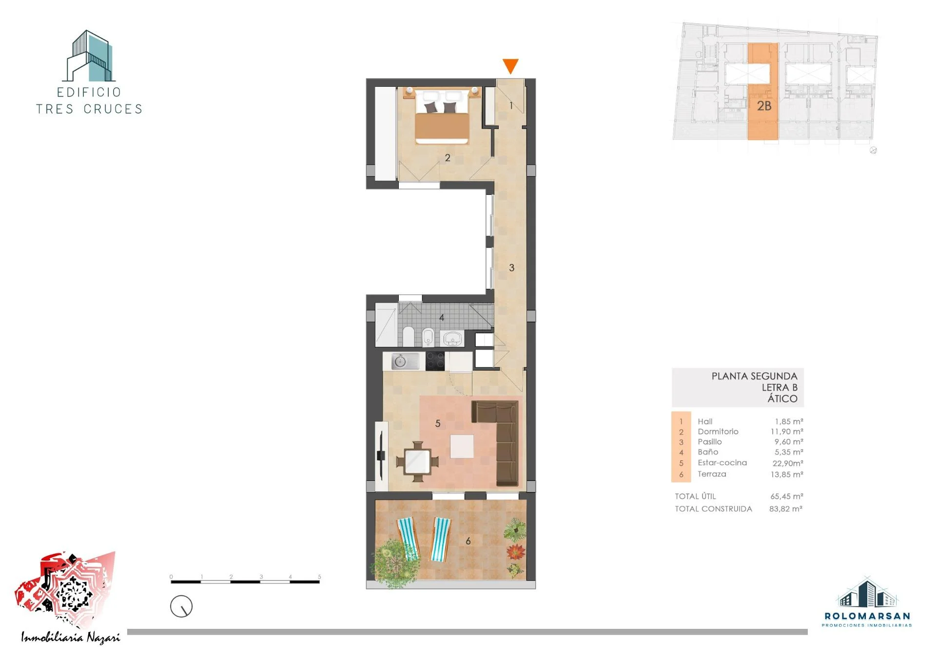 New-build penthouse in Alhendín, terrace