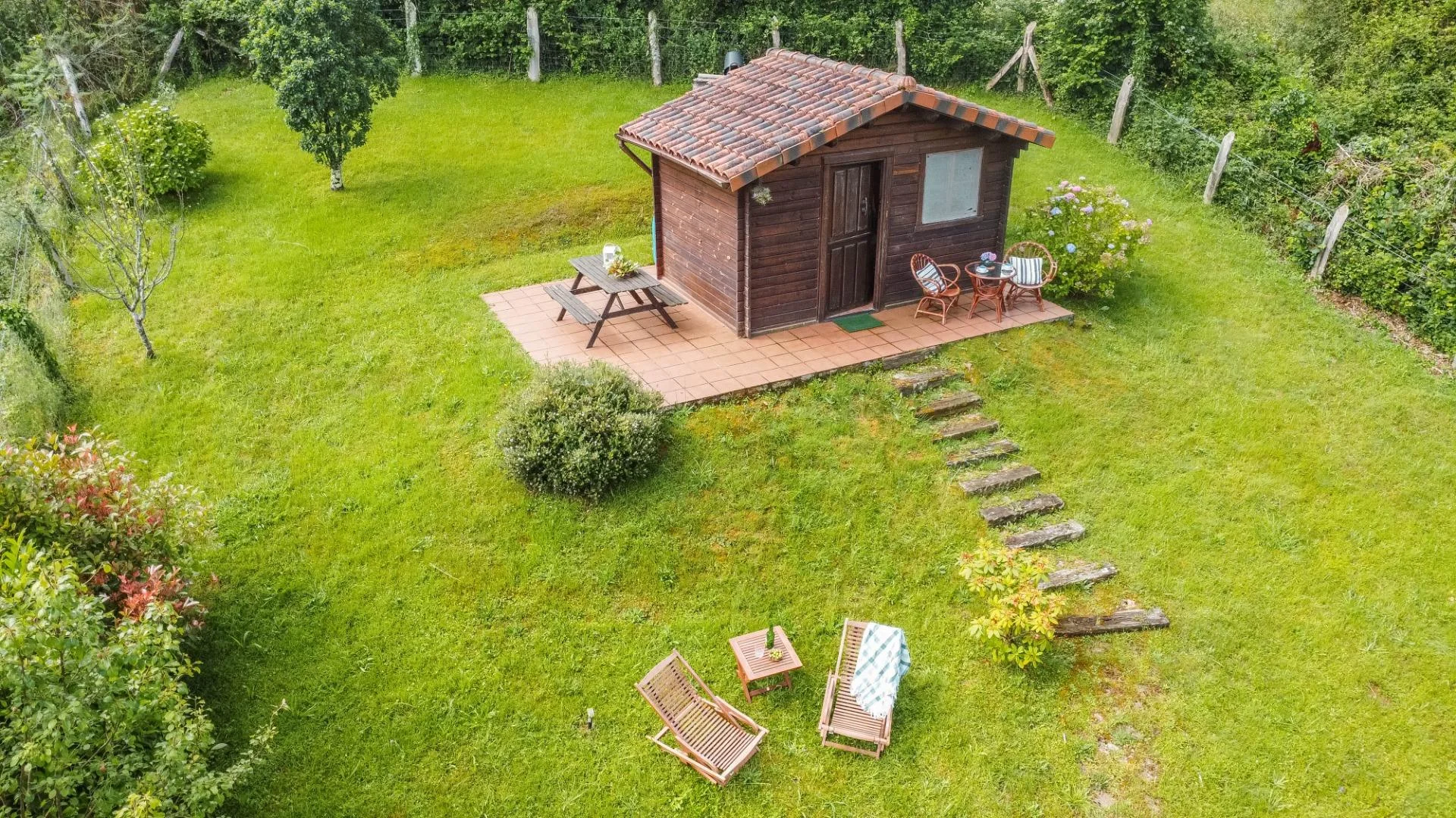 Rural plot with mountain cabin