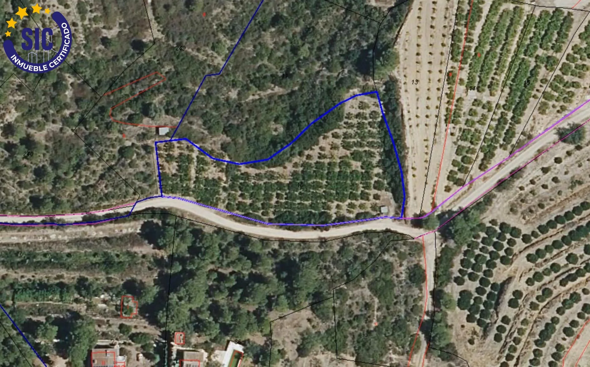 Flat rural plot near Xàtiva