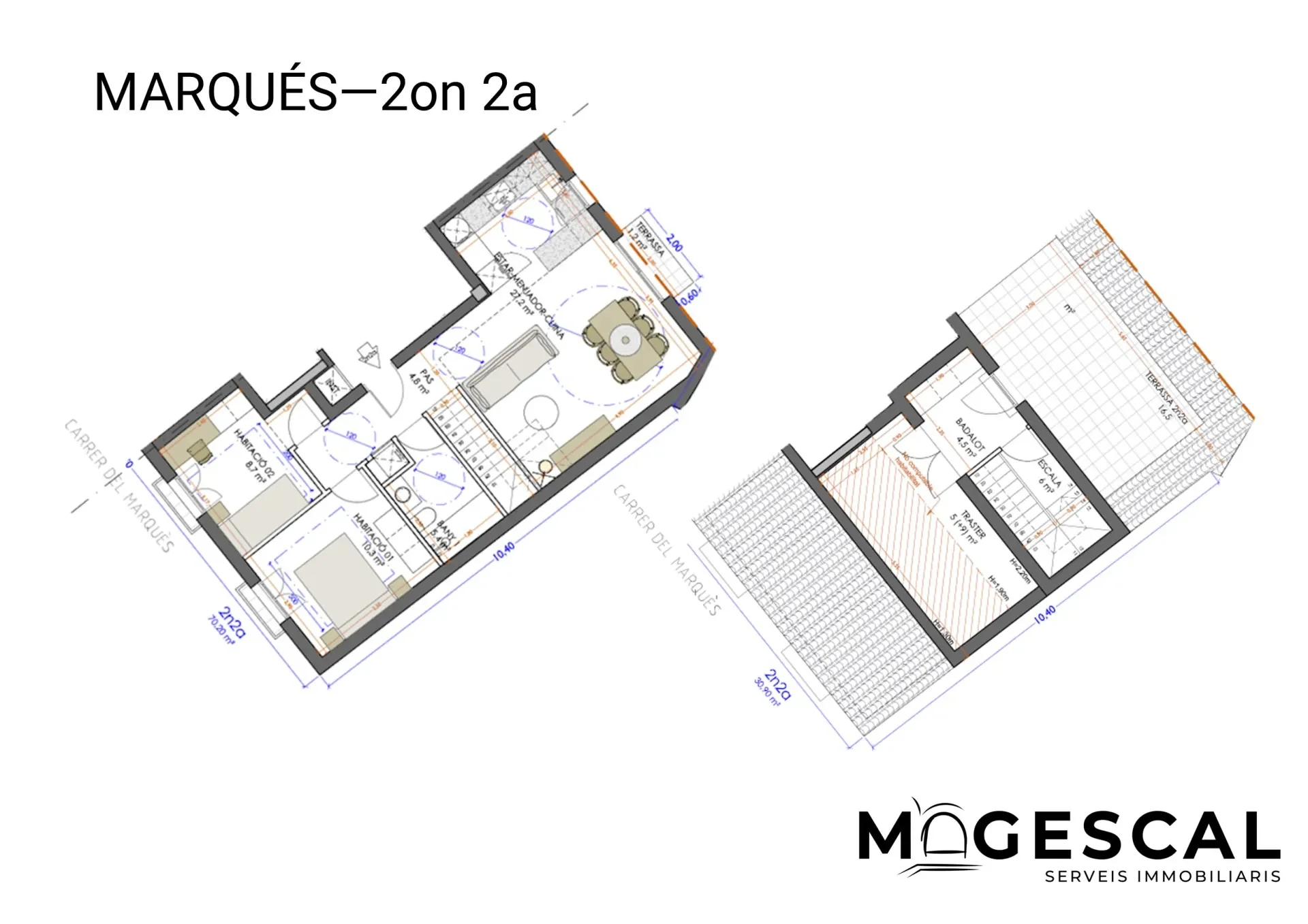 New duplex penthouse with terrace