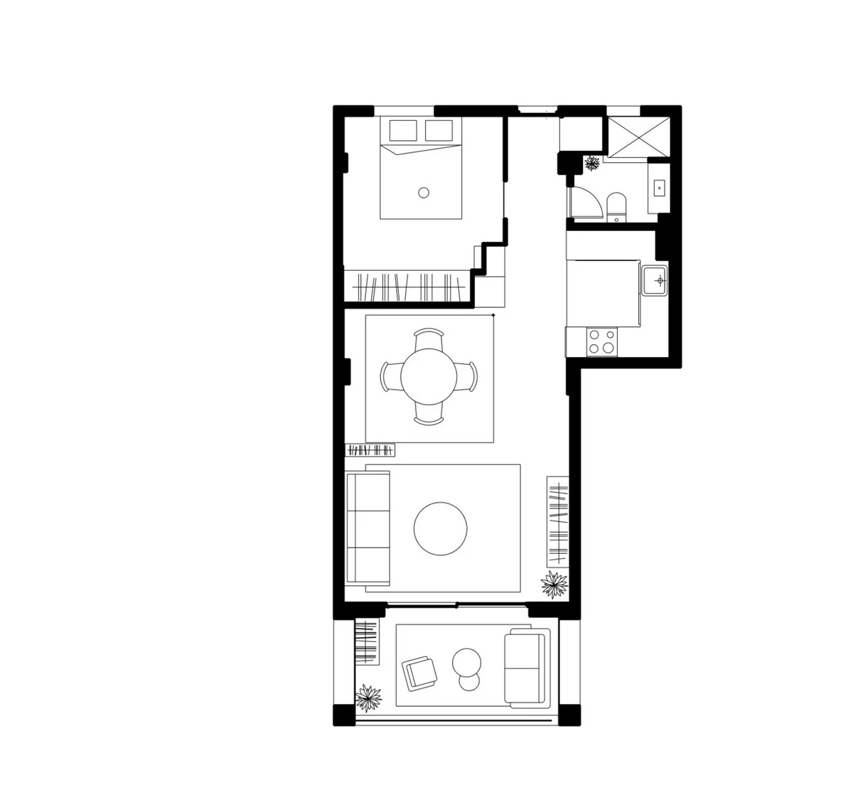 Recently renovated one-bedroom apartment in Torreblanca