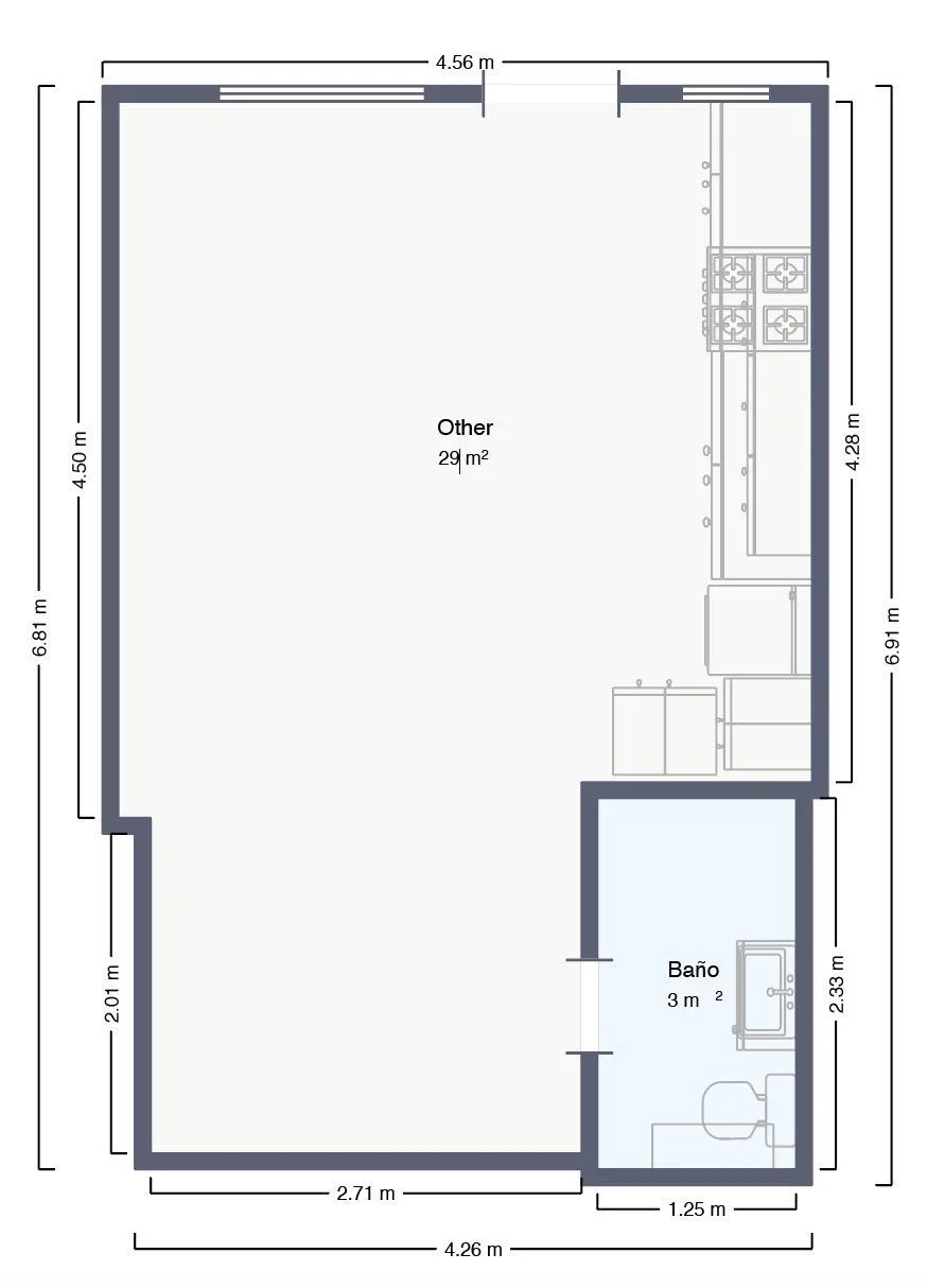 Central converted studio with rental potential