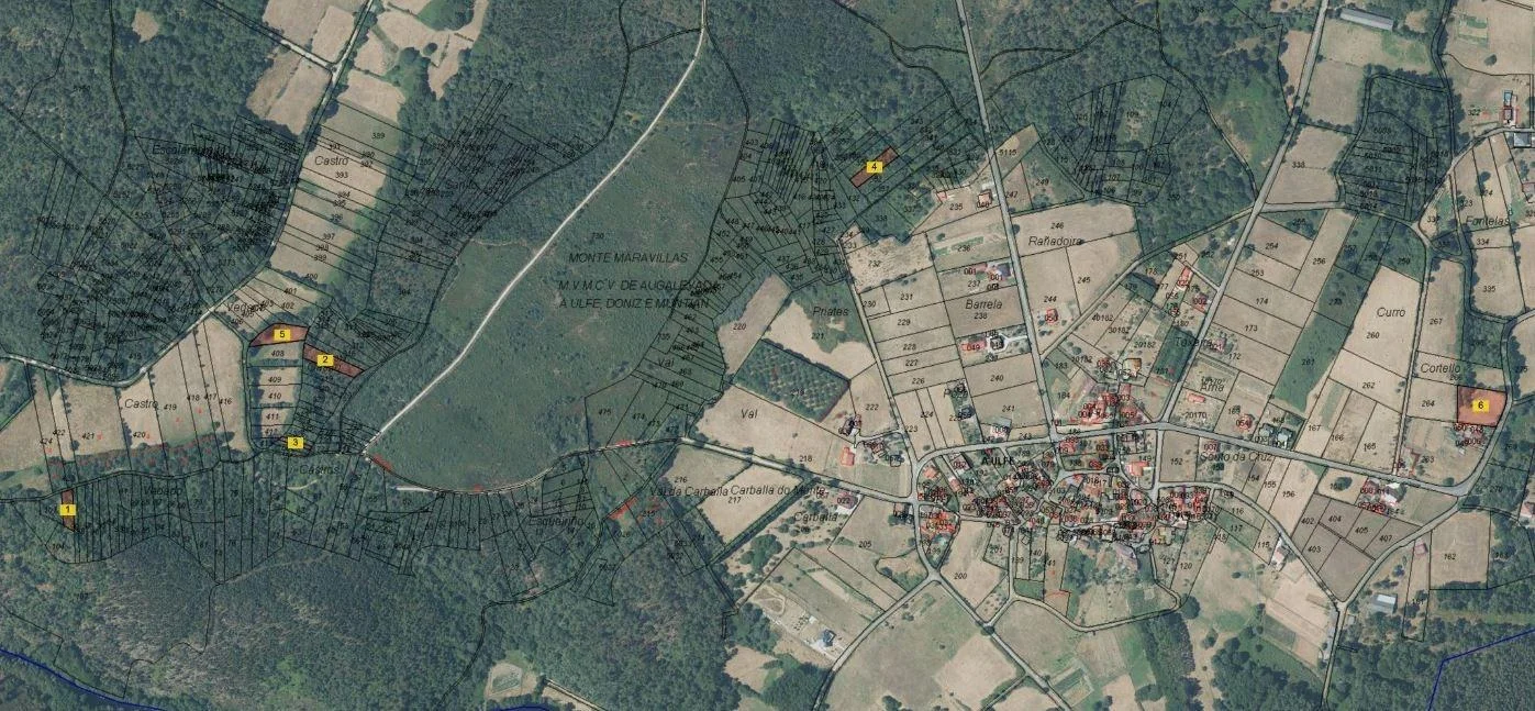Rural land portfolio with 6 plots