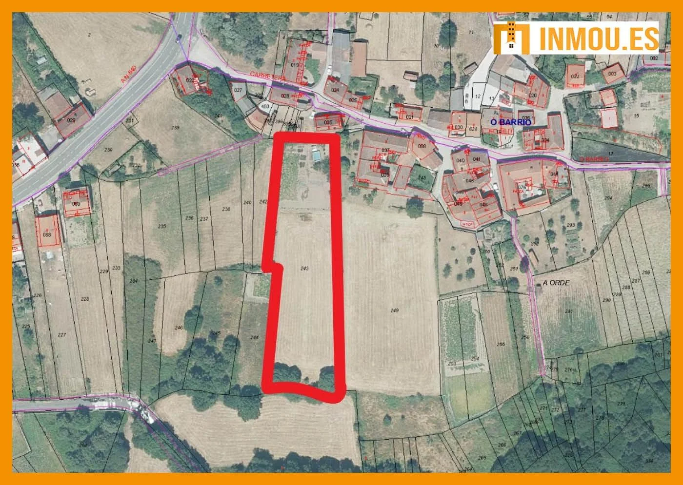 Terreno urbanizable en Muiños, 4.062 m²