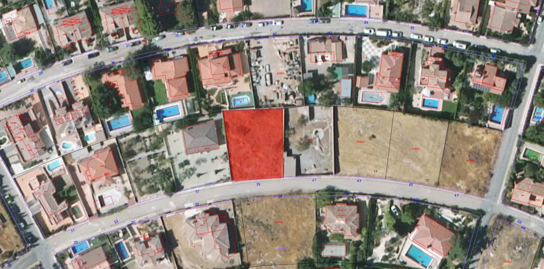 Urban plot with Sierra Nevada views