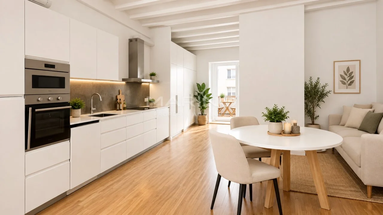 Bright Eixample flat, 1-bedroom balcony