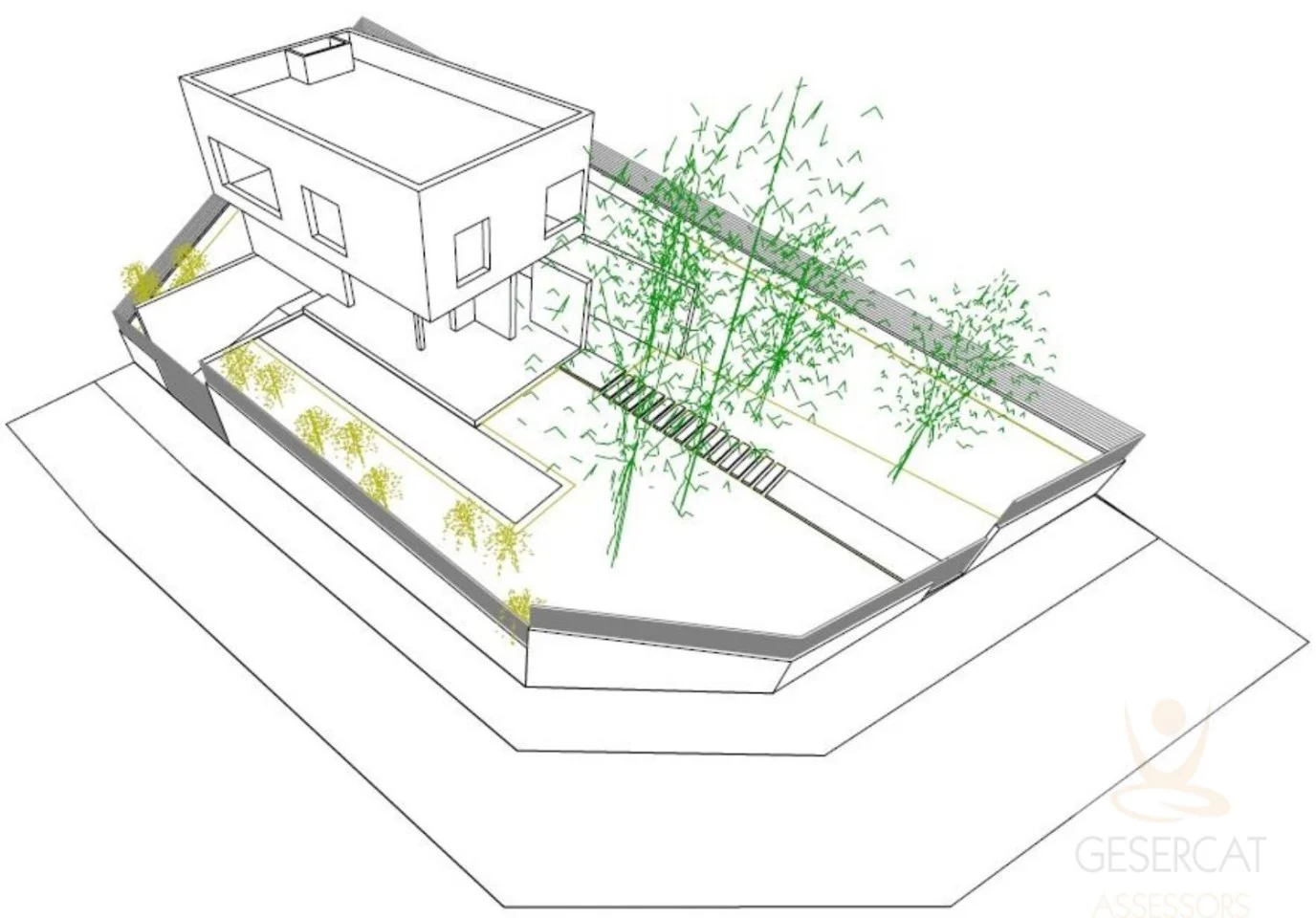 Buildable land with full utilities