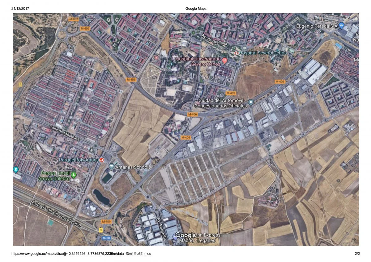 Parcela industrial en Leganés