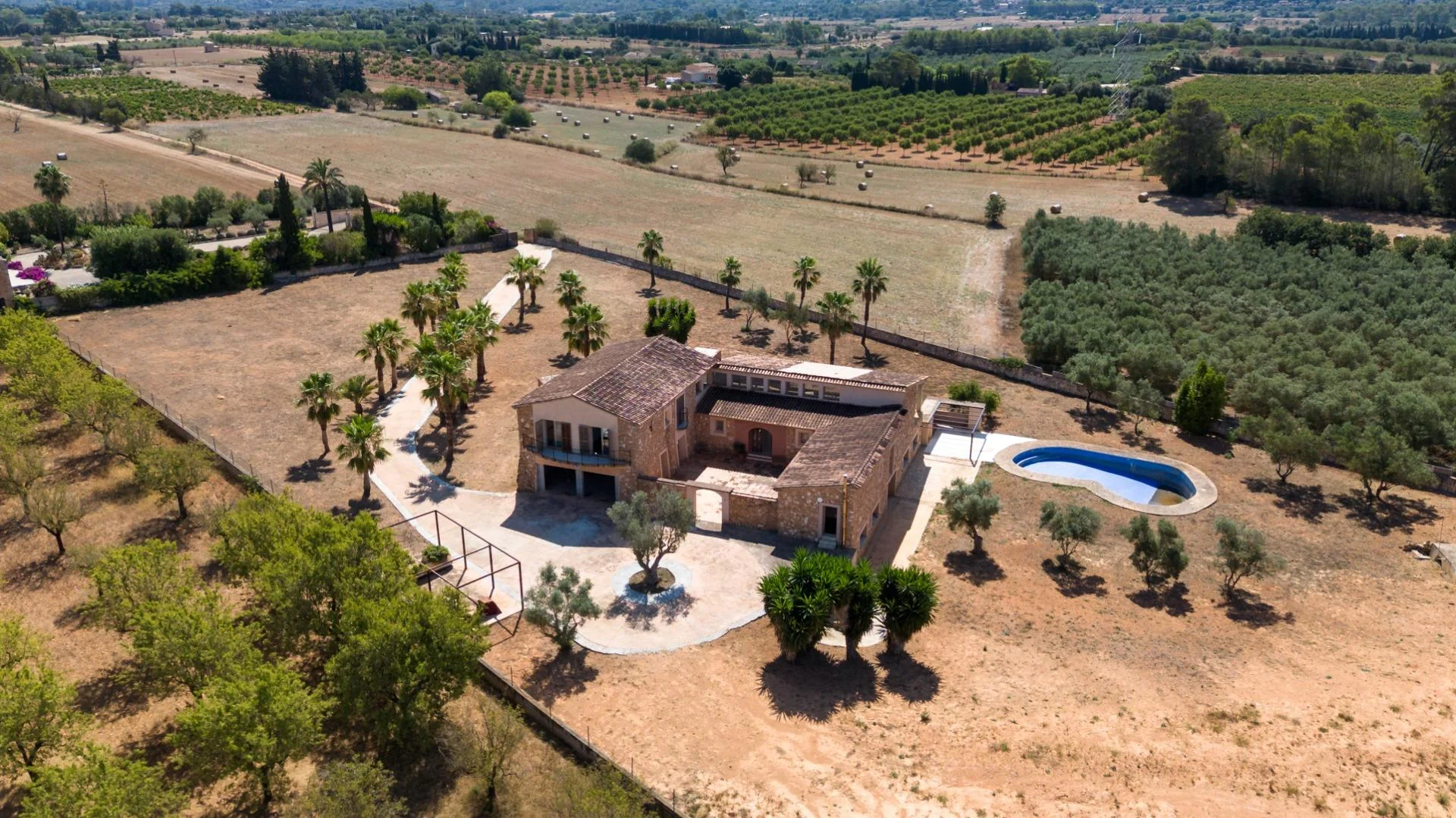 Chalet cerca de Binissalem con casa de invitados