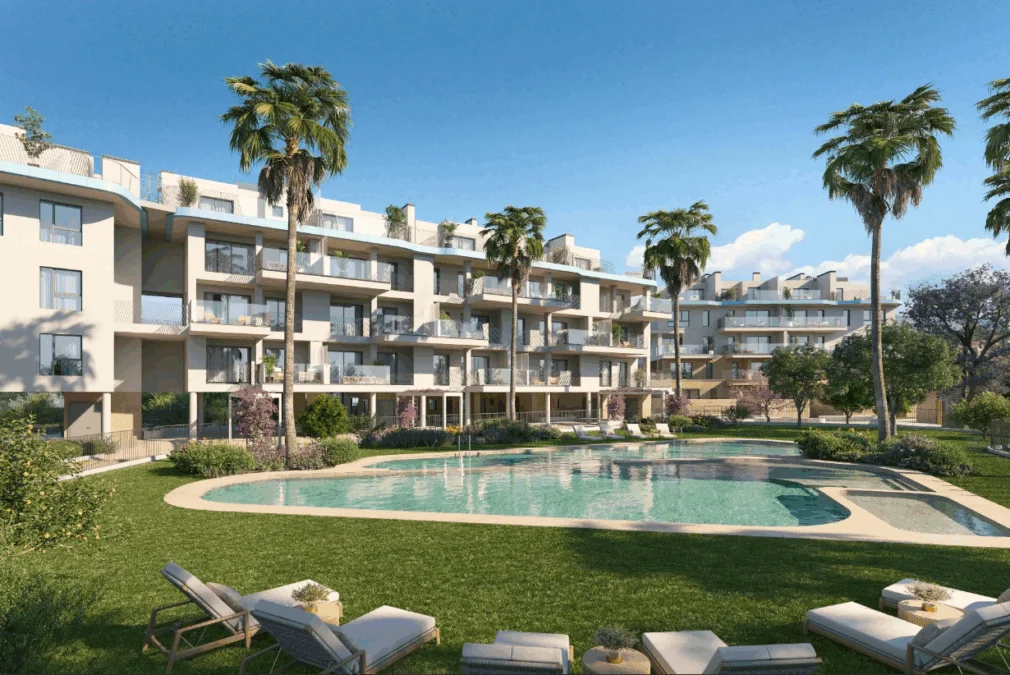 New-build beach apartment, 1 bedroom