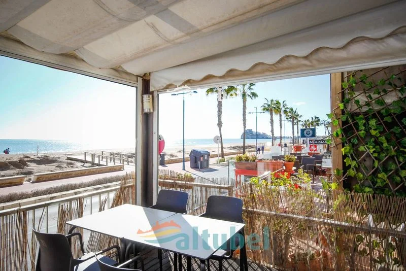 Beachfront bar restaurant with terrace