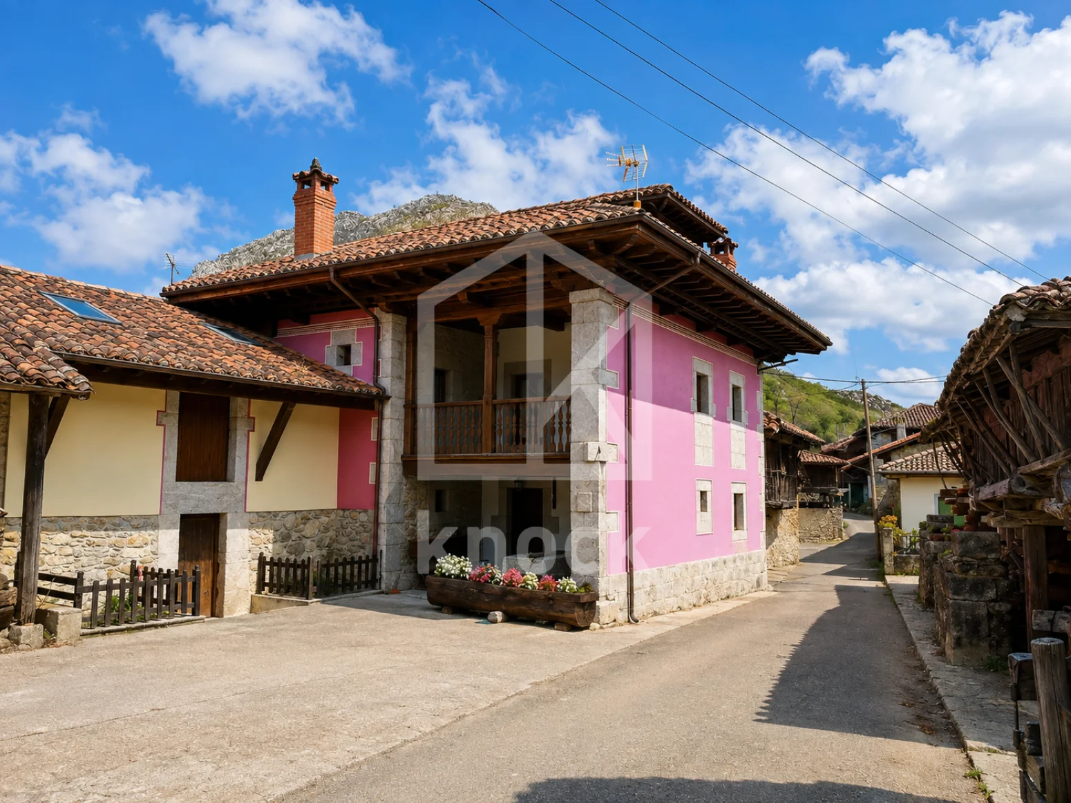 Traditional mountain house with annex