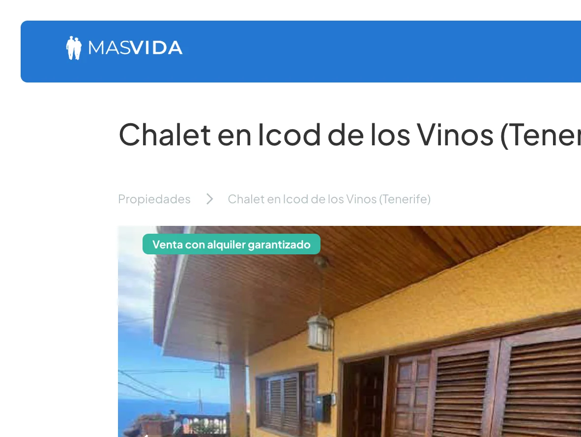 Large tenanted chalet in Santa Bárbara