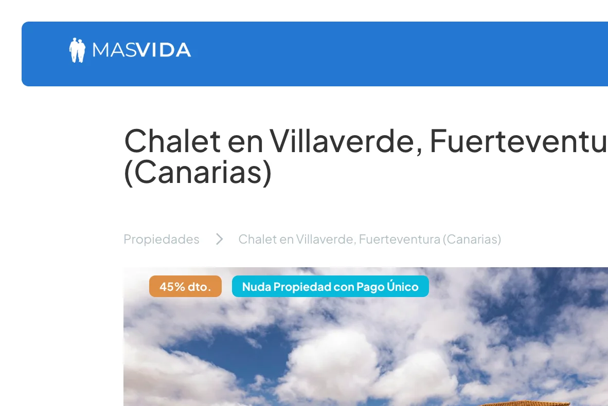 Chalet en nuda propiedad en Villaverde