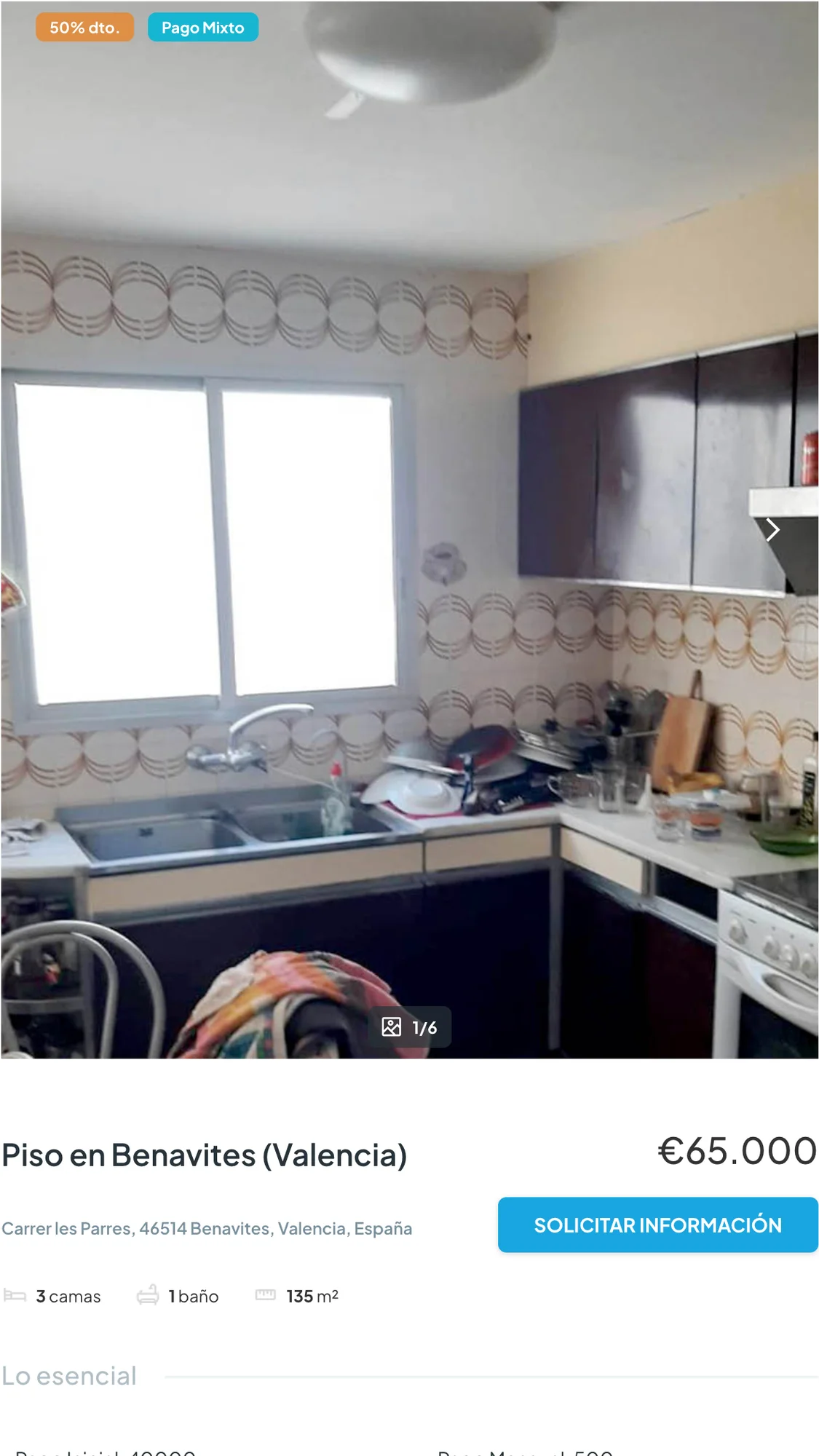 Bare-ownership flat with 135 m²