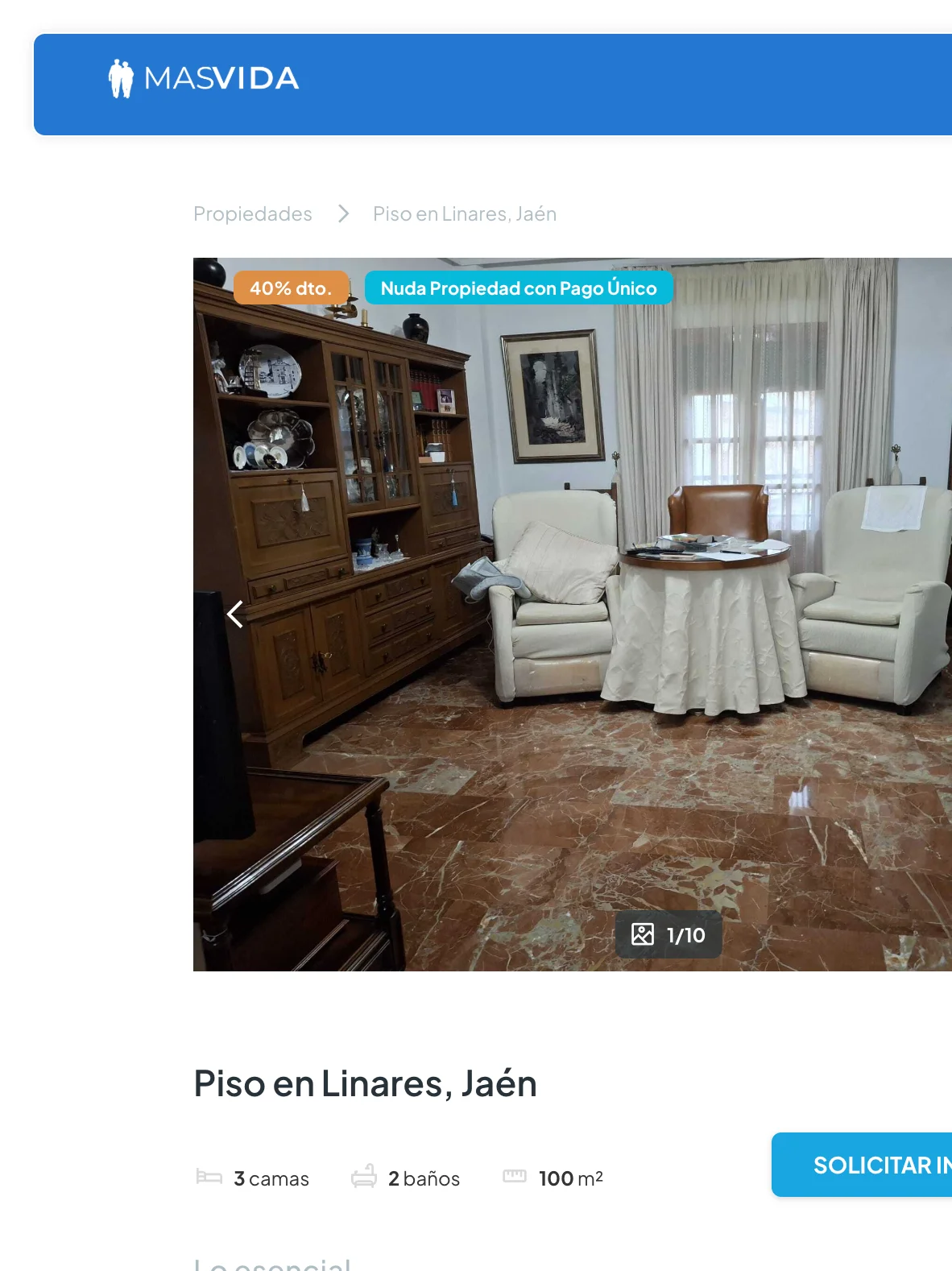 Bare-ownership flat in Linares, 3 bedrooms
