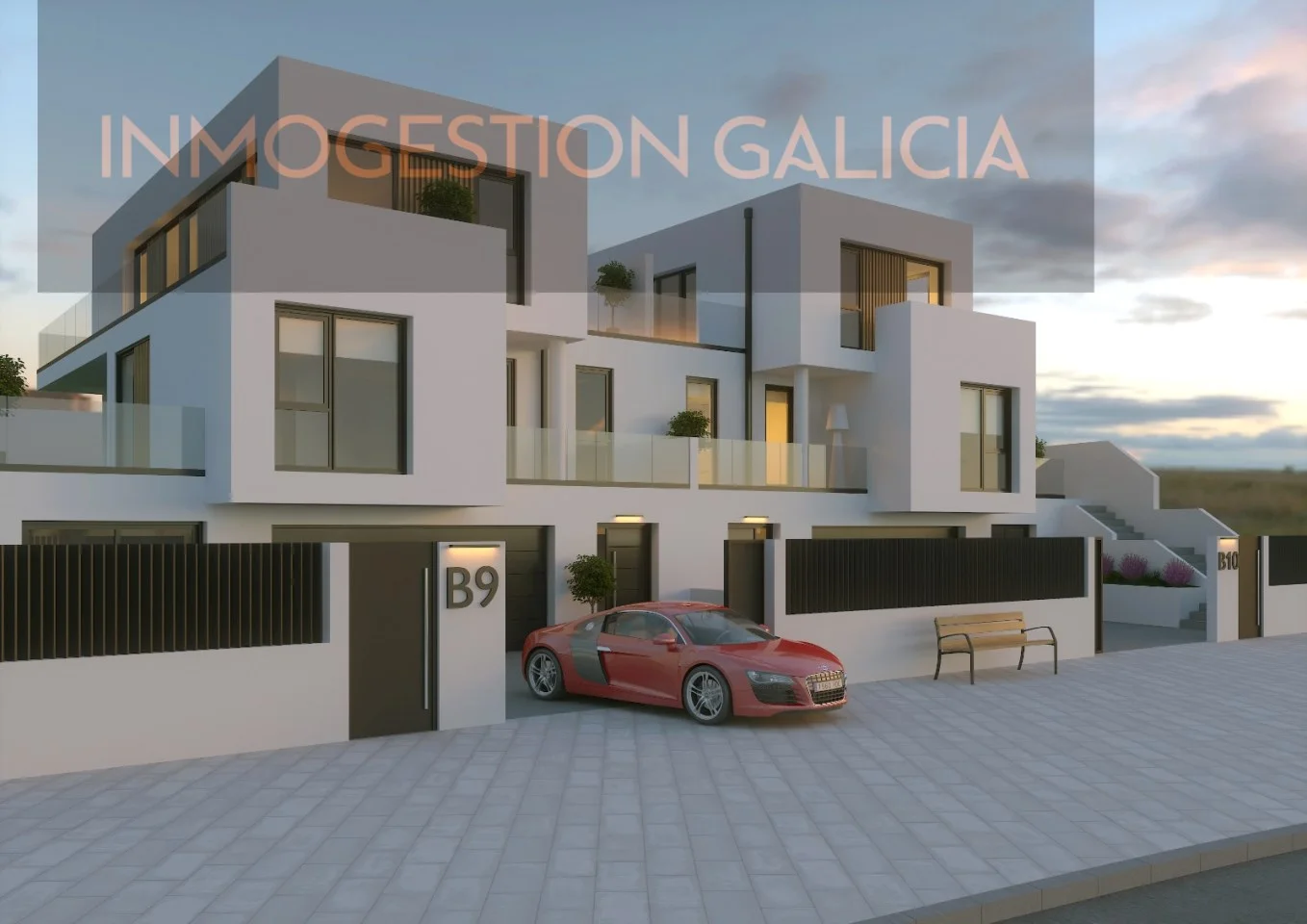 Promoción de chalets cerca de A Coruña, 240 m²