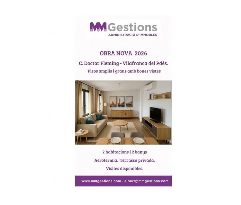 New-build apartment in Vilafranca