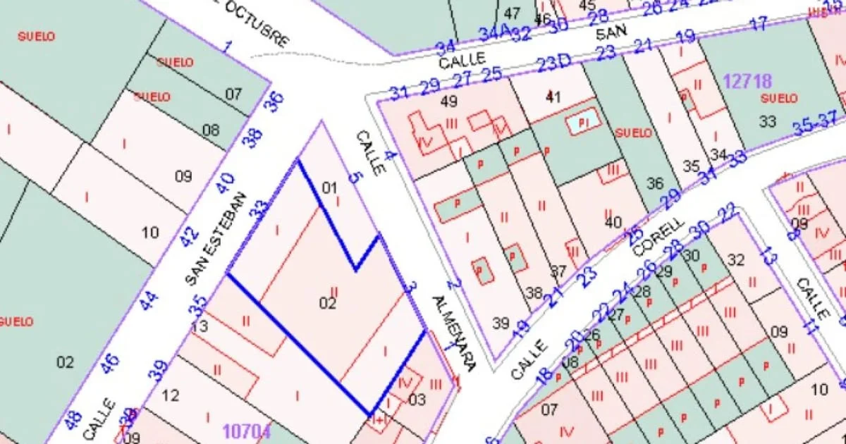Urban residential land in San Esteban