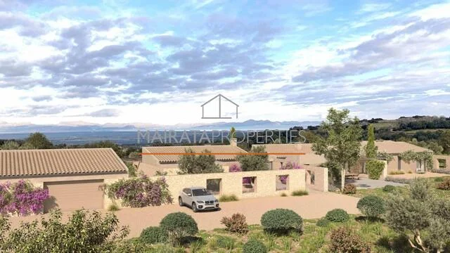 Rustic plot with licensed villa project