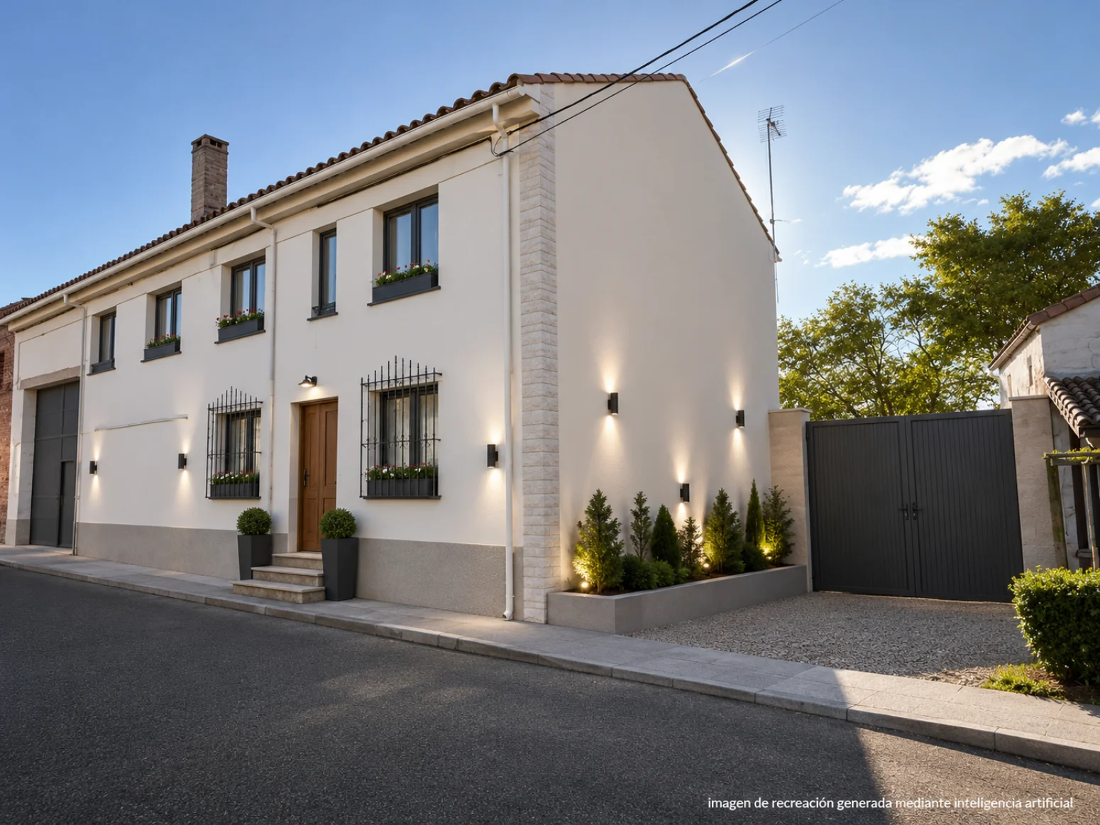Casa rural de cinco dormitorios y anexos