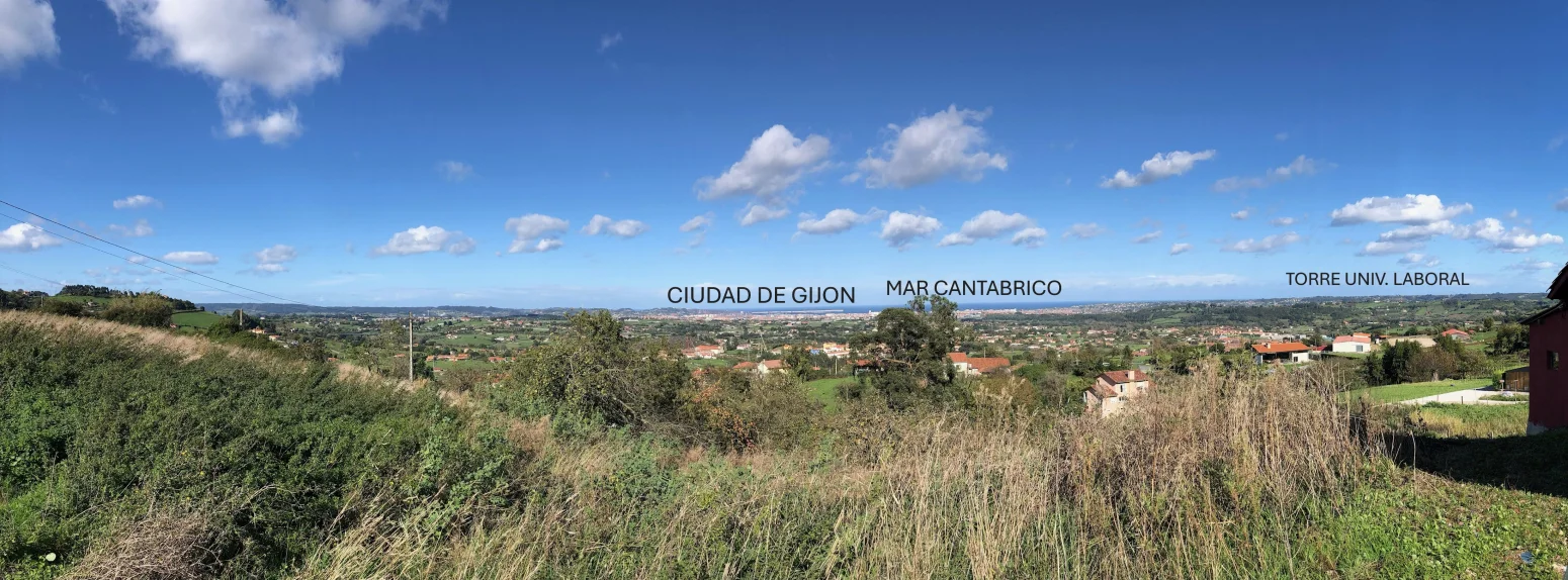 Sea-view plot near Gijón, 2,121 m²