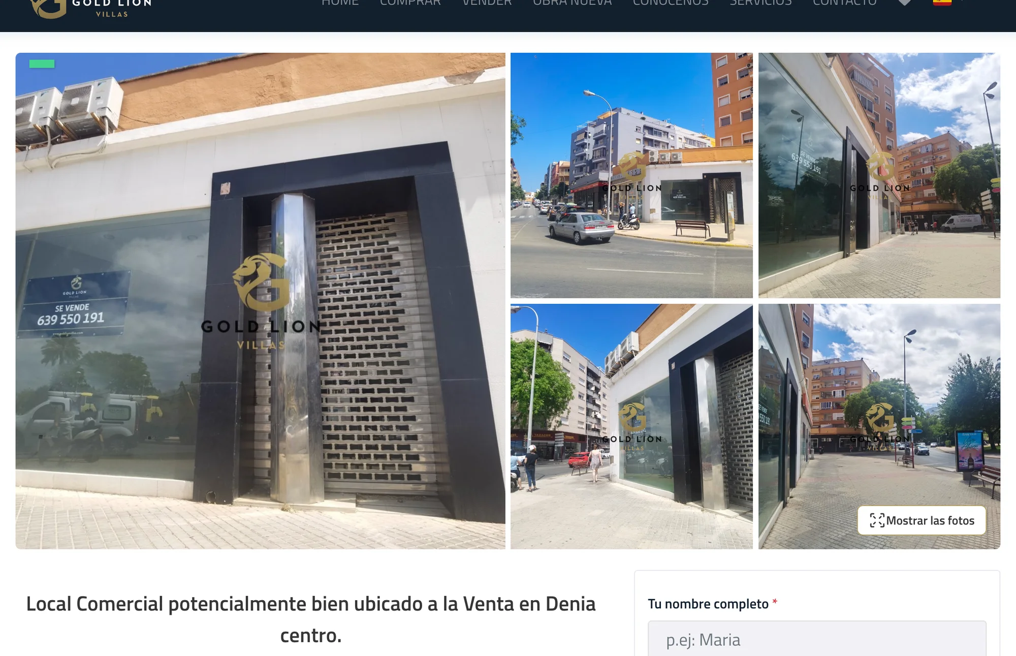 Local acondicionado en centro de Denia