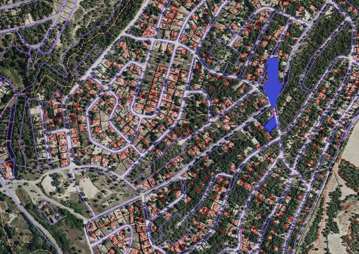 Urbanizable plot in Tibi, 1,230 m²