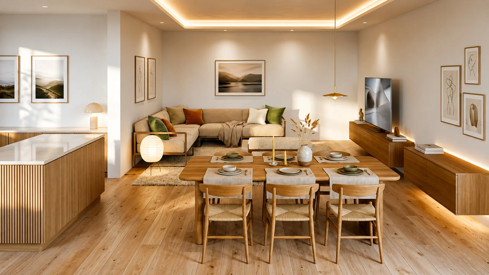 Furnished ground-floor apartment, 3 bedrooms