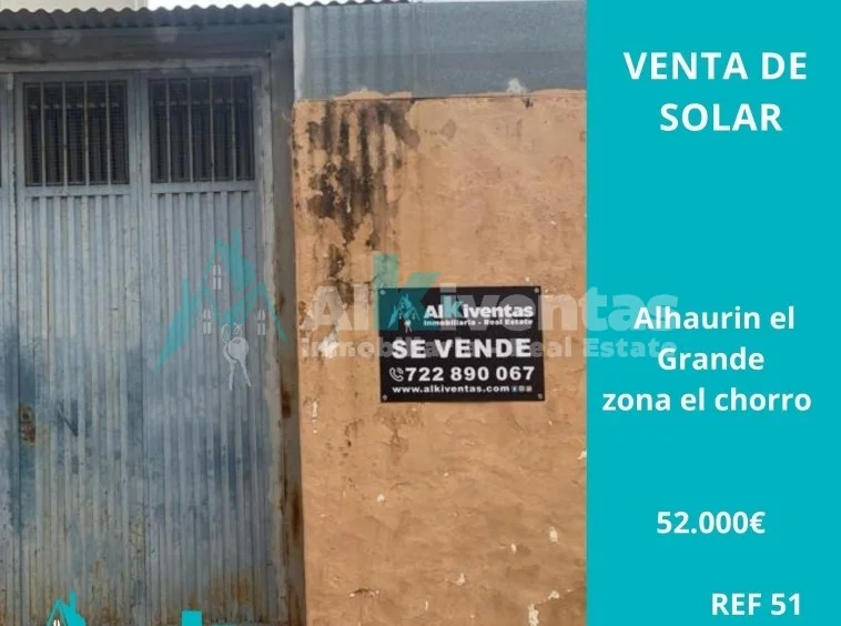 Solar urbano de 90 m² en Alhaurín