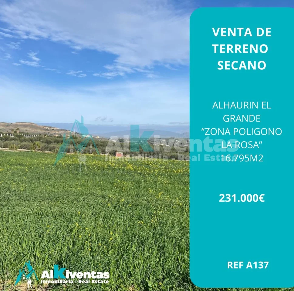 Flat rural plot near industrial estate
