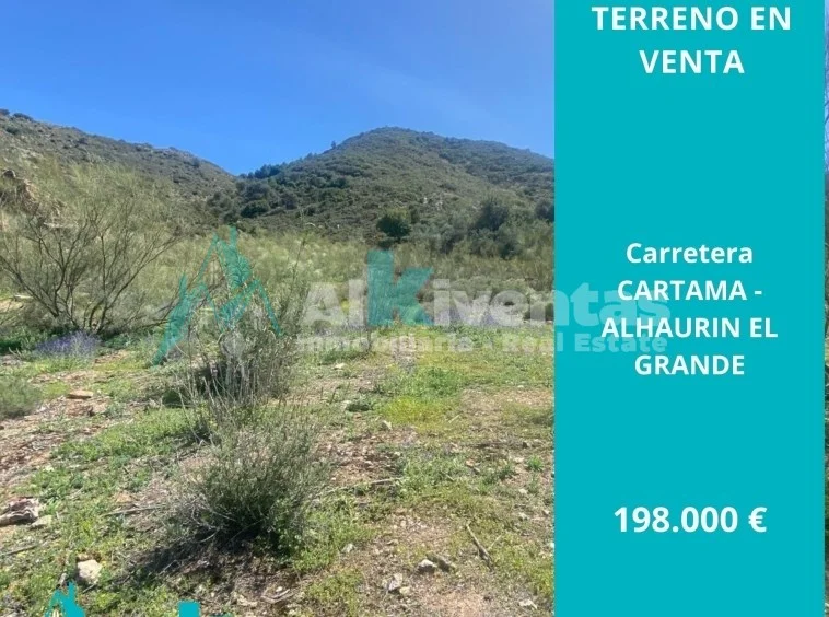 Terreno rústico en Cártama con olivos
