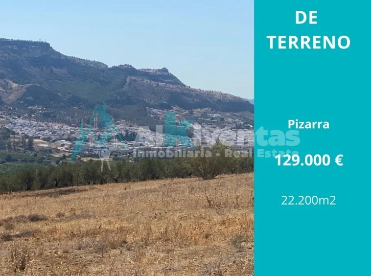 Gran terreno en Pizarra con accesos