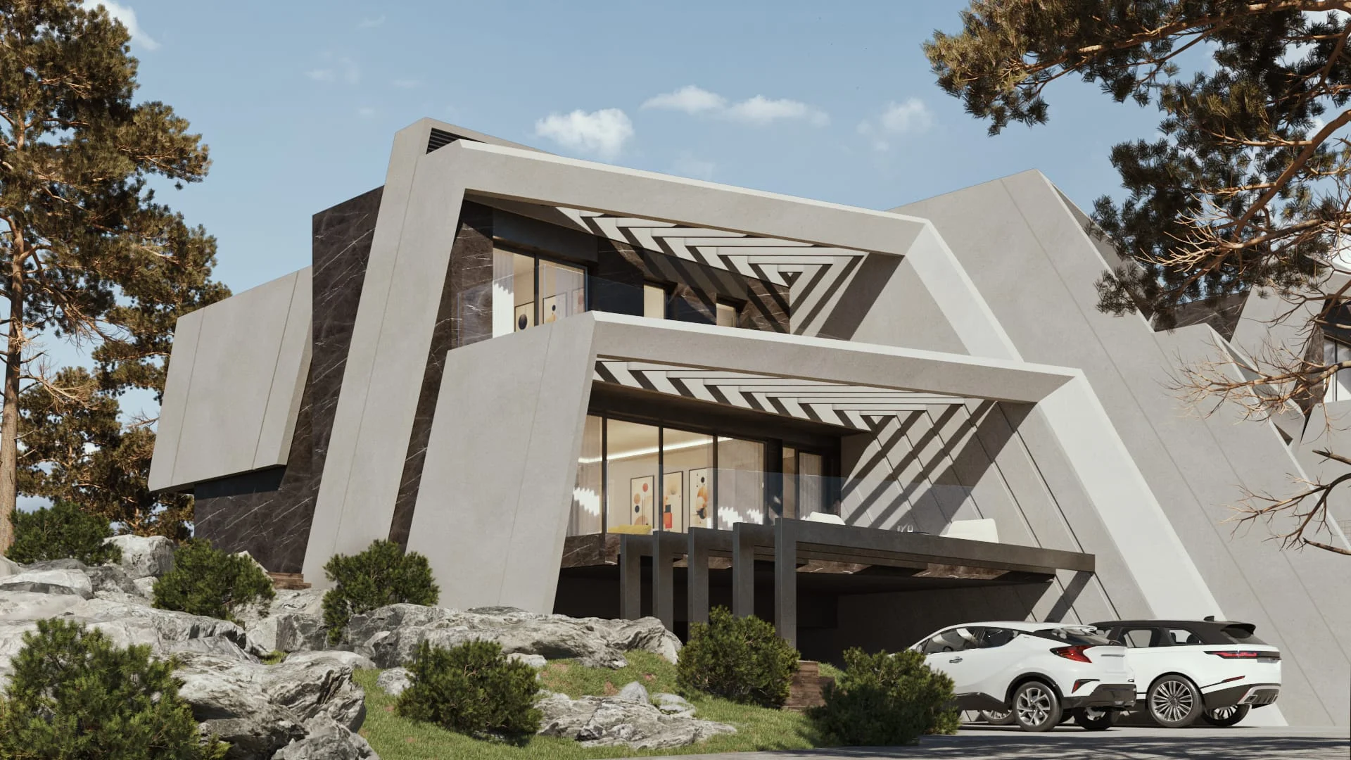 Chalet de obra nueva cerca de Madrid, cuatro dormitorios