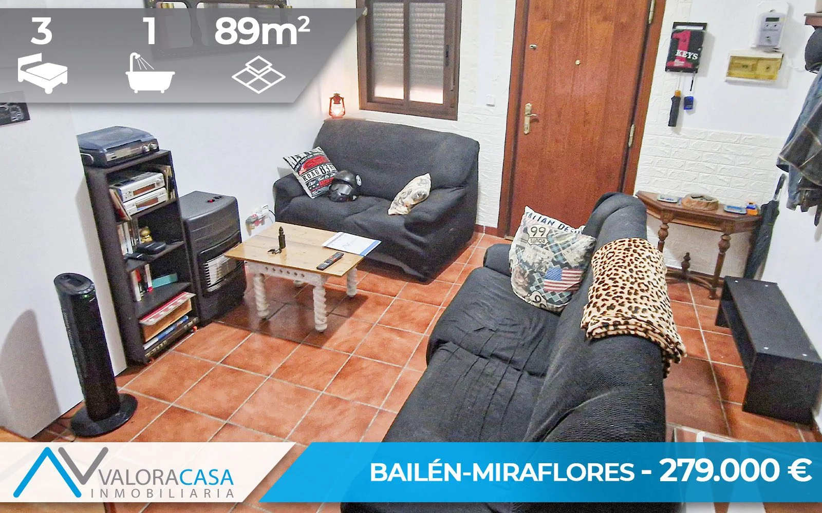 Casa céntrica en Málaga, tres dormitorios