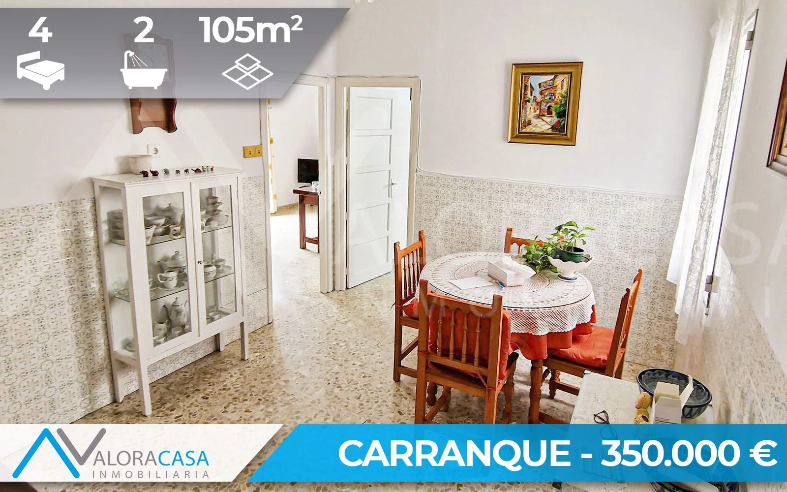 Casa de dos plantas en Carranque, 4 dormitorios