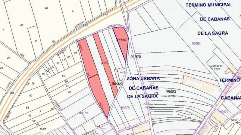 Urbanizable land near Toledo, 38,519 m²