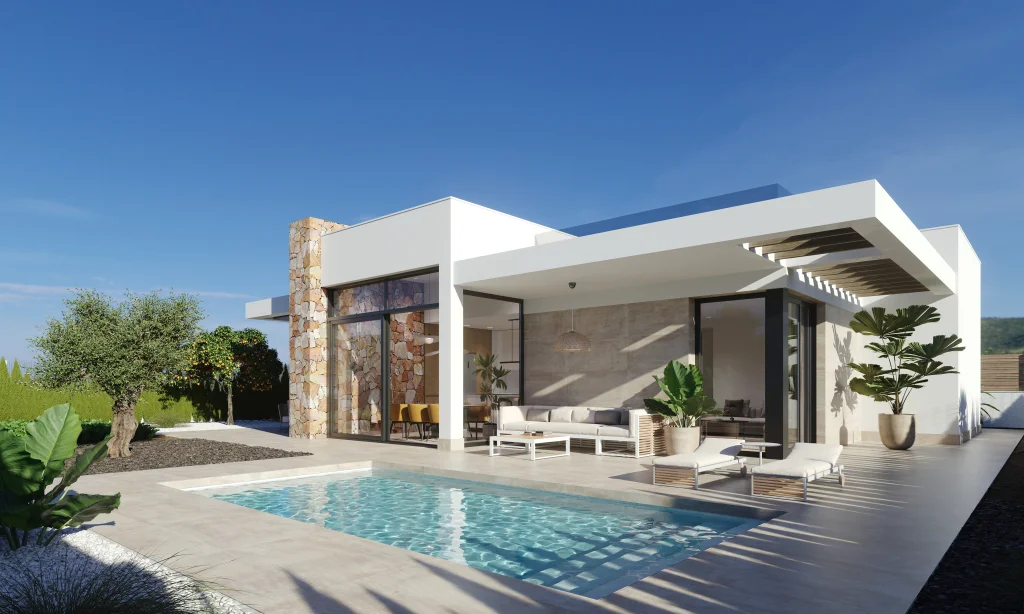Villa con piscina privada y parcela de 535 m²