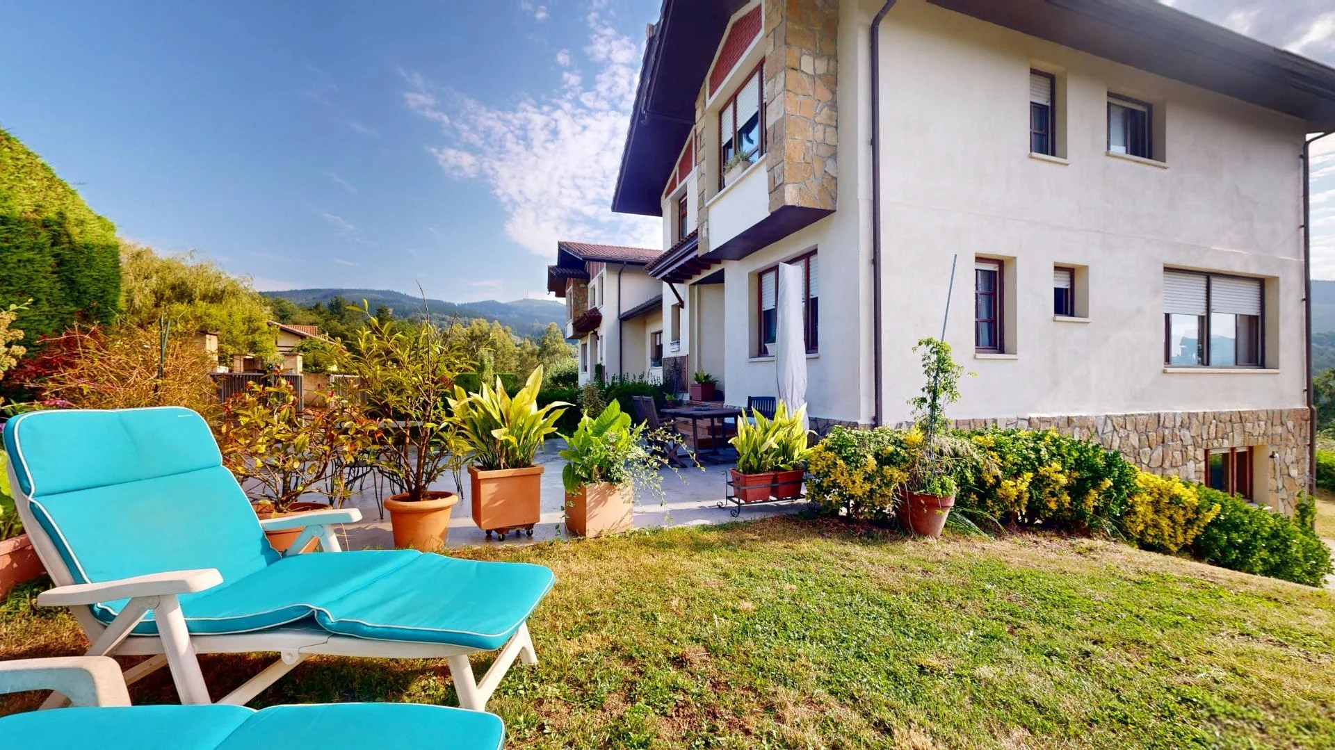 Spacious chalet in Zalla with garden