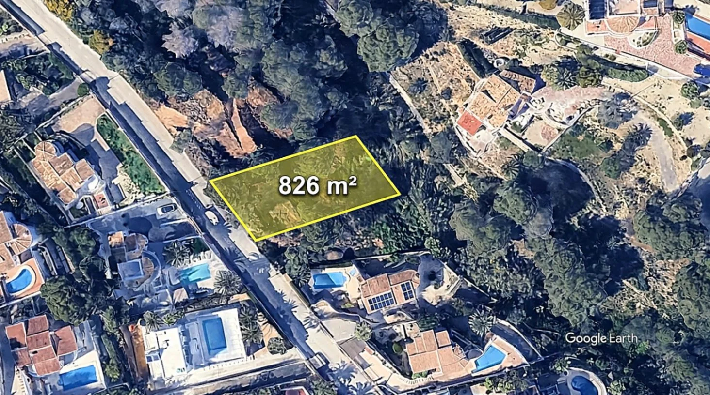 Urban plot near Benissa coast